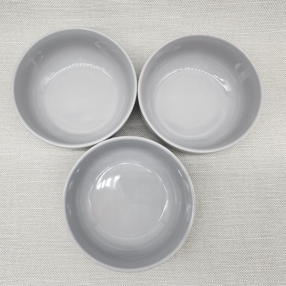 Le Creuset Cereal Bowl 26 Oz Mist Grey Set Of 3 New Seconds 770 ml - Picture 3 of 11